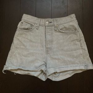 rag and bone light denim shorts